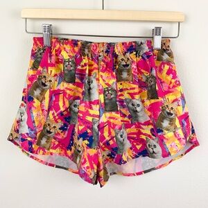B.O.A. Cat Print Women's Running Athletic Shorts